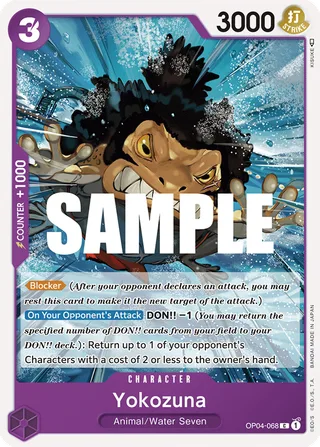 Yokozuna #OP04-068 · Kingdoms of Intrigue Pre-Release Cards One Piece card