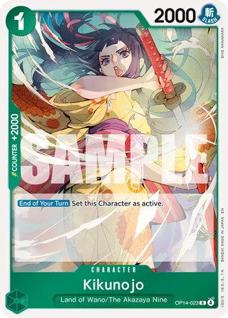 Kikunojo #OP14-023 · The Azure Sea's Seven One Piece card