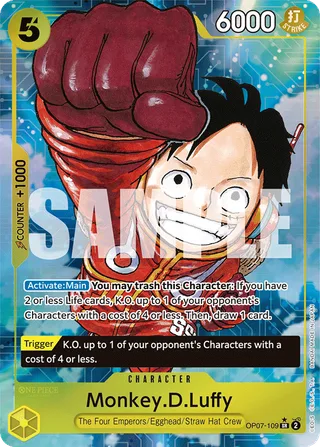 Monkey.D.Luffy (TR) #OP07-109-tr · Two Legends One Piece card