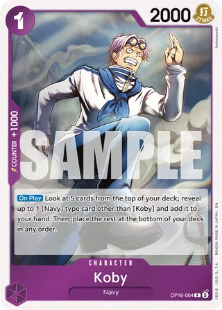 Koby #OP16-064 · The Time of Battle One Piece card