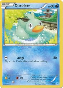 Ducklett #24 · XY trainer Kit (Suicune) Pokémon card