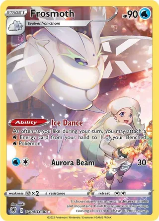 Frosmoth #TG04 · Astral Radiance Trainer Gallery Pokémon card
