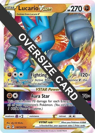 Lucario VSTAR - SWSH214 #SWSH214 · Jumbo cards Pokémon card