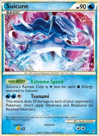 Suicune #SL11 · Call of Legends Pokémon card