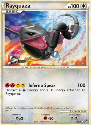 Rayquaza #SL10 · Call of Legends Pokémon card