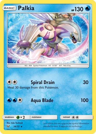 Palkia #24 · Shining Legends Pokémon card