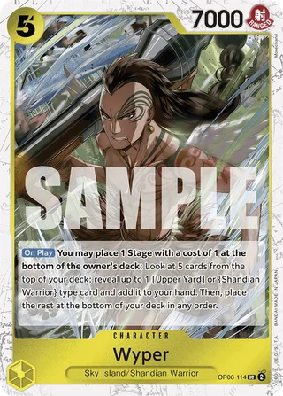 Wyper (Full Art) #OP06-114-full-art · Premium Booster -The Best- One Piece card