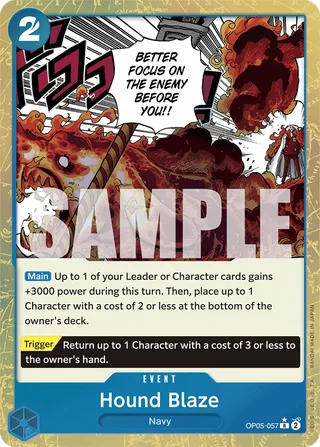 Hound Blaze (Alternate Art) #OP05-057-alternate-art · Premium Booster -The Best- One Piece card