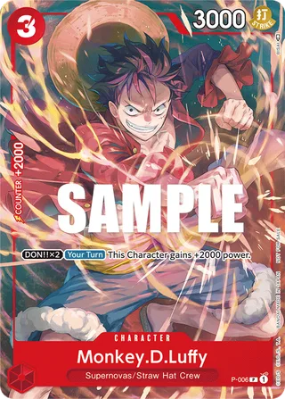 Monkey.D.Luffy (Tournament Pack Vol. 1) #P-006-tournament-pack-vol-1 · One Piece Promotion Cards One Piece card