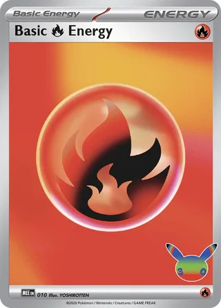 Basic Fire Energy - 010 (30th Celebration) #010 · Mega Evolution Energy Pokémon card
