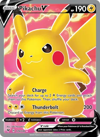 Pikachu V #170 · Vivid Voltage Pokémon card