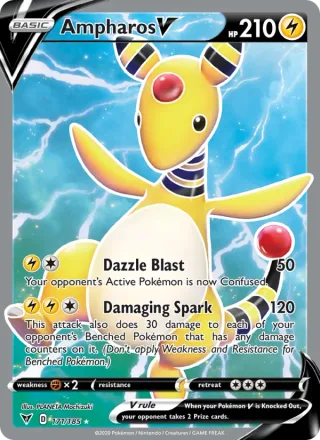 Ampharos V #171 · Vivid Voltage Pokémon card