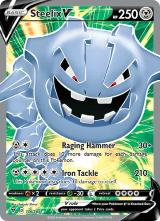 Steelix V #176 · Vivid Voltage Pokémon card