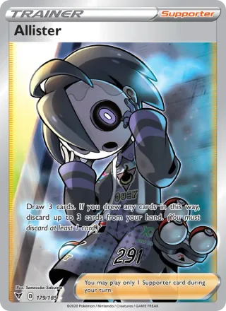Allister #179 · Vivid Voltage Pokémon card