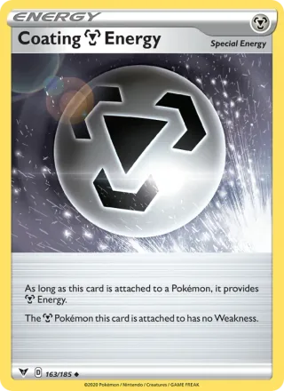 Coating Metal Energy #163 · Vivid Voltage Pokémon card