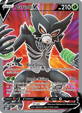 Zarude V #167 · Vivid Voltage Pokémon card