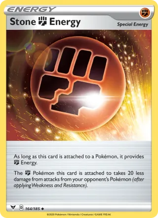 Stone Fighting Energy #164 · Vivid Voltage Pokémon card