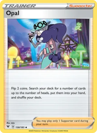 Opal #158 · Vivid Voltage Pokémon card