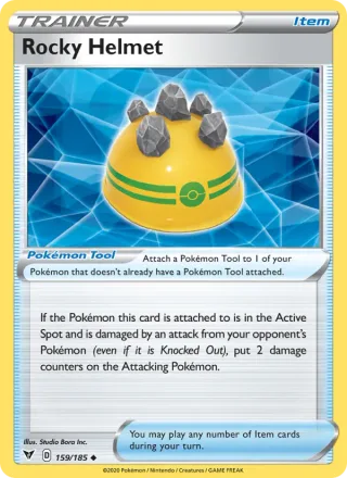 Rocky Helmet #159 · Vivid Voltage Pokémon card
