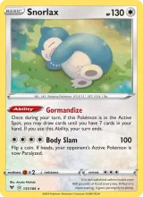 Snorlax · Vivid Voltage Pokémon card