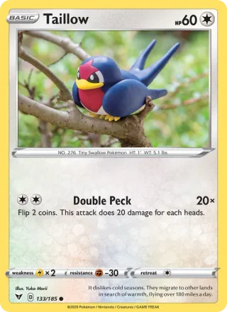 Taillow #133 · Vivid Voltage Pokémon card