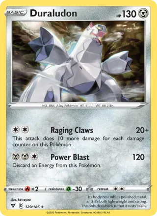 Duraludon #129 · Vivid Voltage Pokémon card
