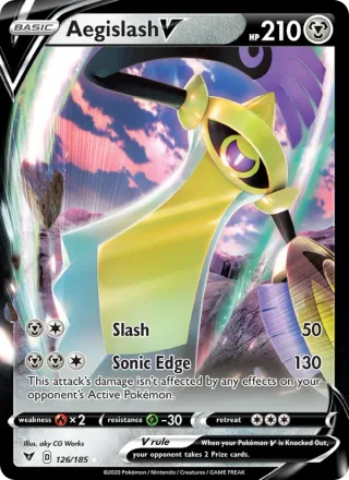 Aegislash V #126 · Vivid Voltage Pokémon card
