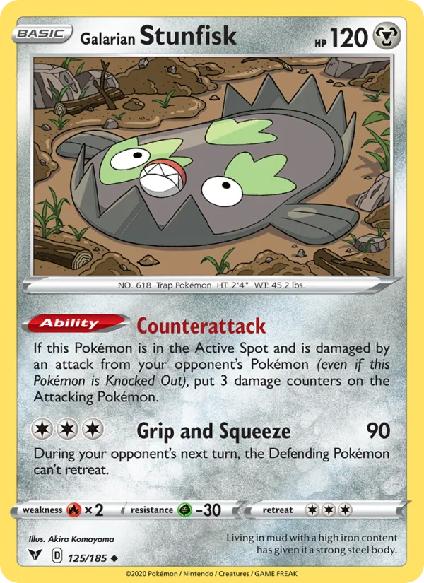 Galarian Stunfisk full card art