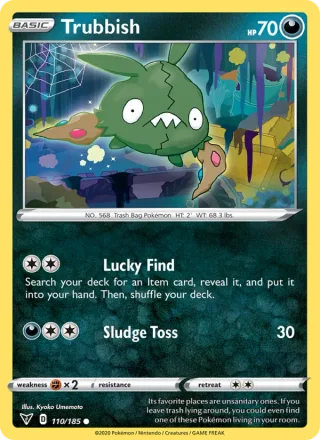 Trubbish #110 · Vivid Voltage Pokémon card