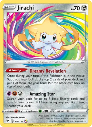 Jirachi #119 · Vivid Voltage Pokémon card