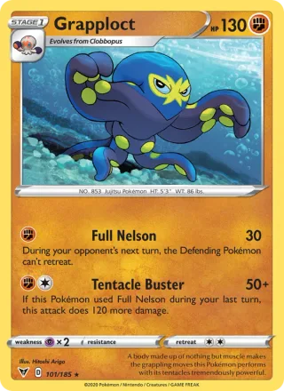 Grapploct #101 · Vivid Voltage Pokémon card