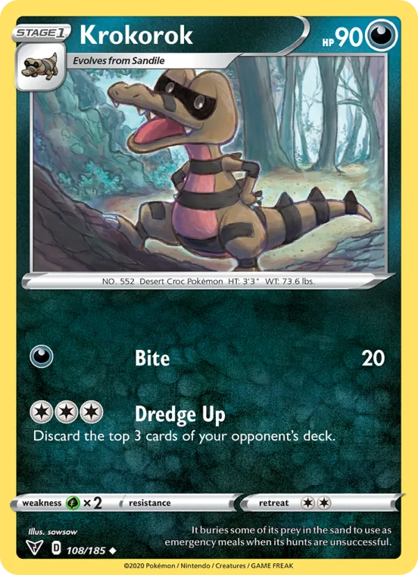 Krokorok full card art