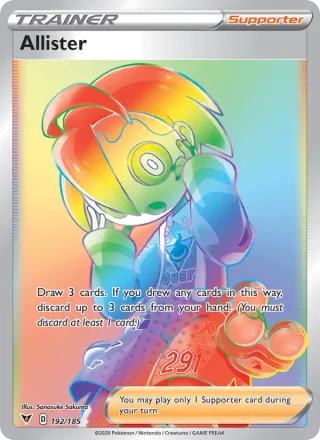 Allister #192 · Vivid Voltage Pokémon card