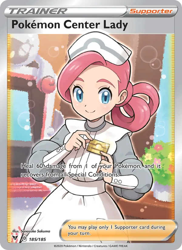 Pokémon Center Lady full card art