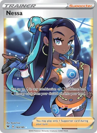 Nessa #183 · Vivid Voltage Pokémon card