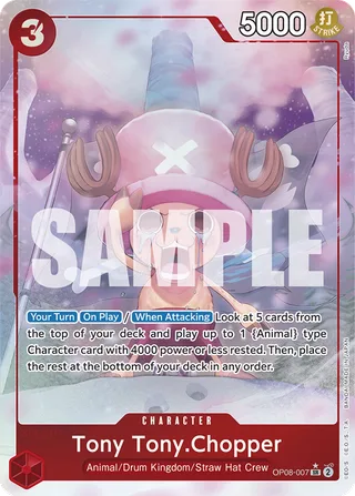 Tony Tony.Chopper (0070) (Parallel) #OP08-007-parallel · Two Legends One Piece card