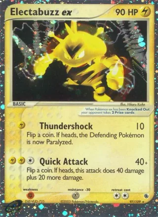 Electabuzz ex #97 · Ruby & Sapphire Pokémon card