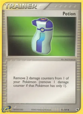 Potion #91 · Ruby & Sapphire Pokémon card