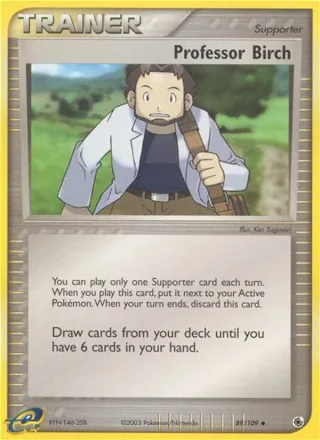 Professor Birch #89 · Ruby & Sapphire Pokémon card