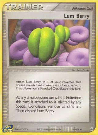 Lum Berry #84 · Ruby & Sapphire Pokémon card
