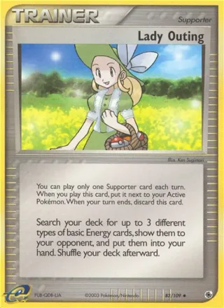 Lady Outing #83 · Ruby & Sapphire Pokémon card