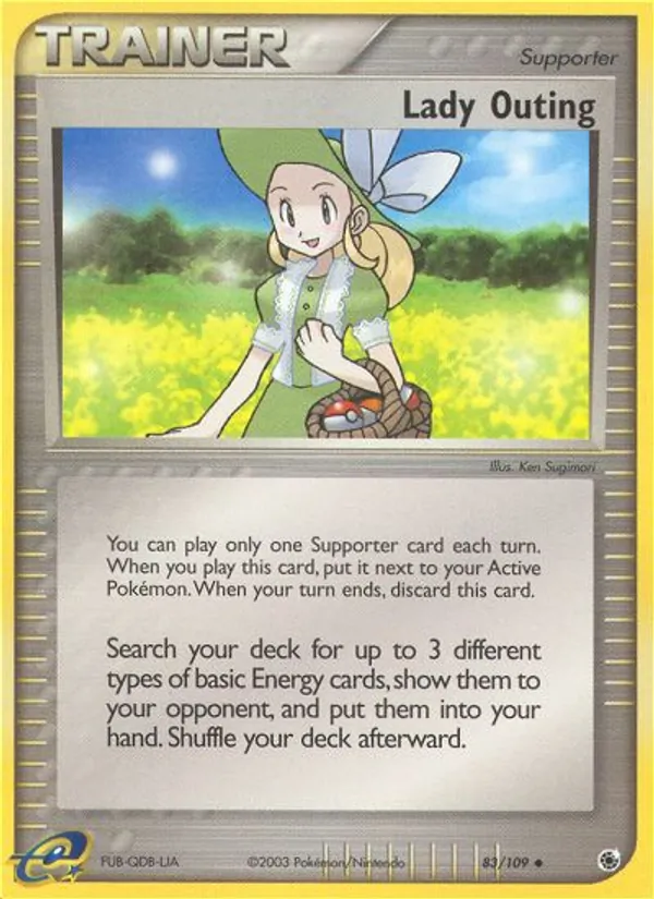 Lady Outing full card art