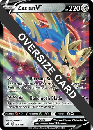 Zacian V #095 · Jumbo cards Pokémon card