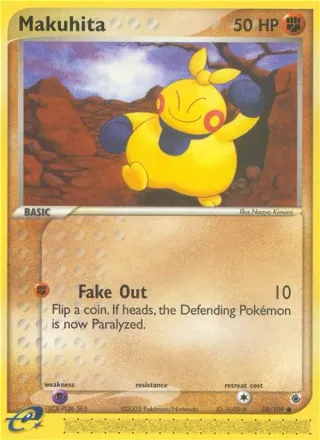 Makuhita #58 · Ruby & Sapphire Pokémon card