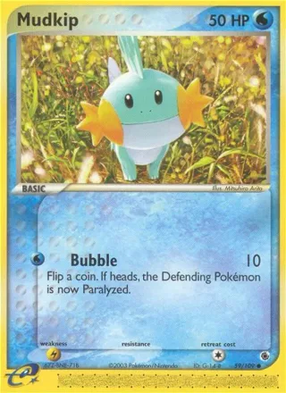 Mudkip #59 · Ruby & Sapphire Pokémon card