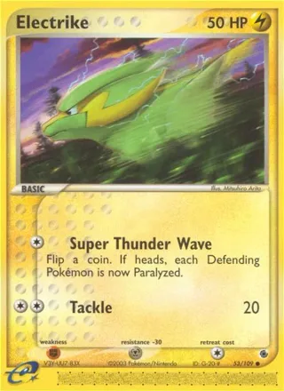 Electrike #53 · Ruby & Sapphire Pokémon card