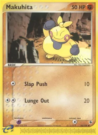 Makuhita #56 · Ruby & Sapphire Pokémon card
