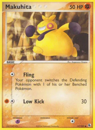 Makuhita #57 · Ruby & Sapphire Pokémon card