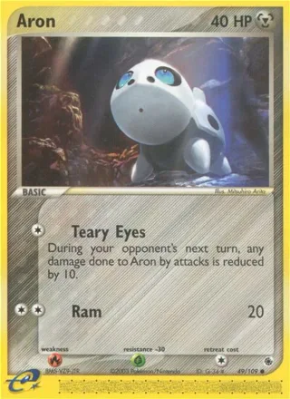 Aron #49 · Ruby & Sapphire Pokémon card