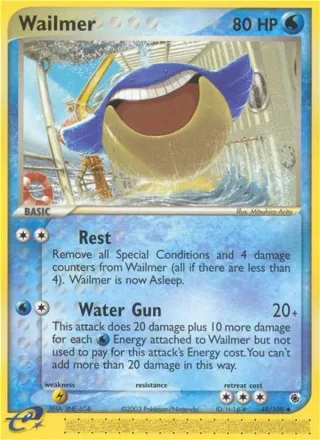 Wailmer #48 · Ruby & Sapphire Pokémon card